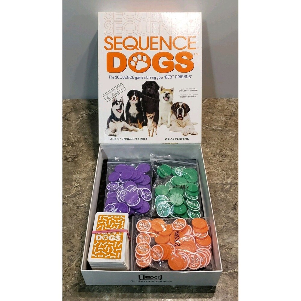 Sequence Dogs 2013 Cards Board Game Family Kids Animals Pets Ages 7+ 2-6 Players - Picture 6 of 6